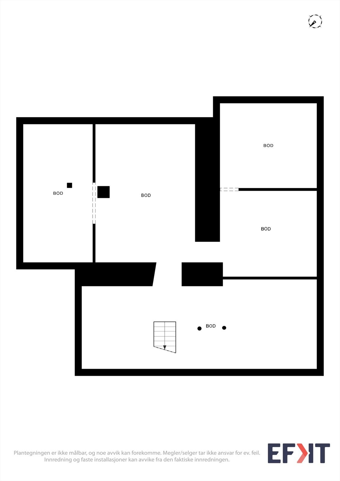 Plantegning kjeller. Galleribilde