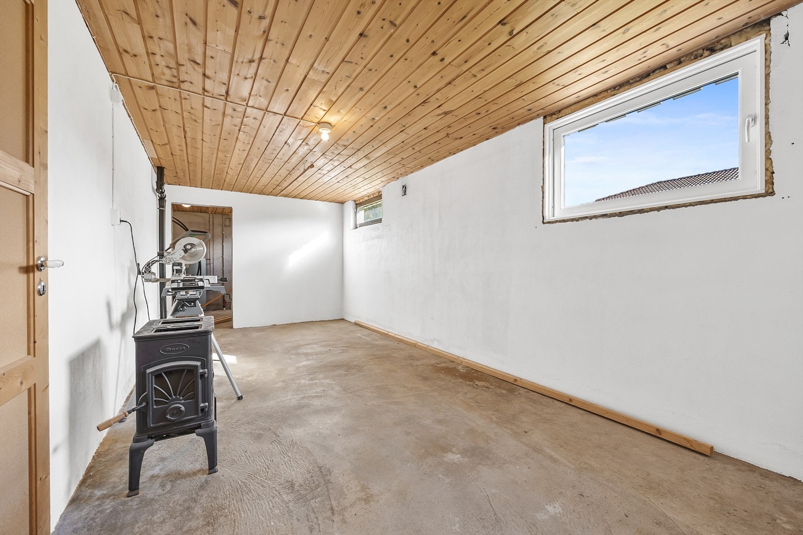 Dette rommet er bruksendret til soverom, men benyttes i dag som en bod. Galleribilde