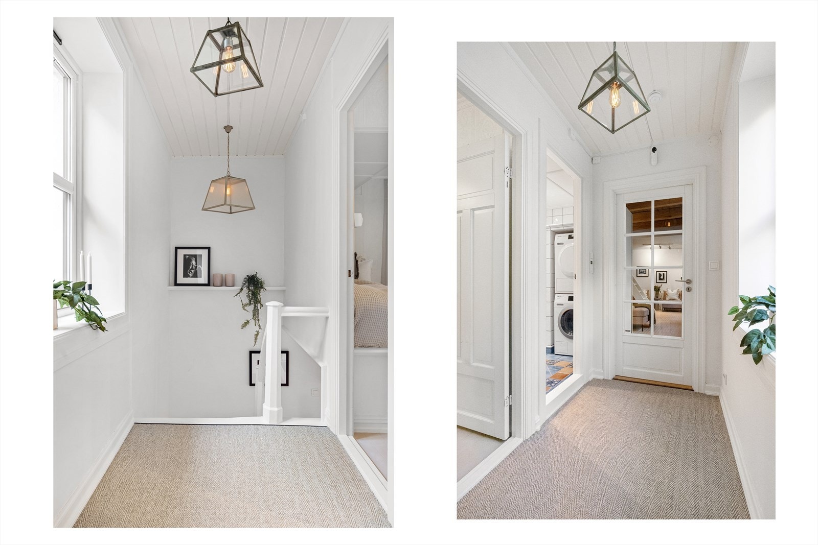 I boligens 2. etasje finner du to soverom og bad. Galleribilde