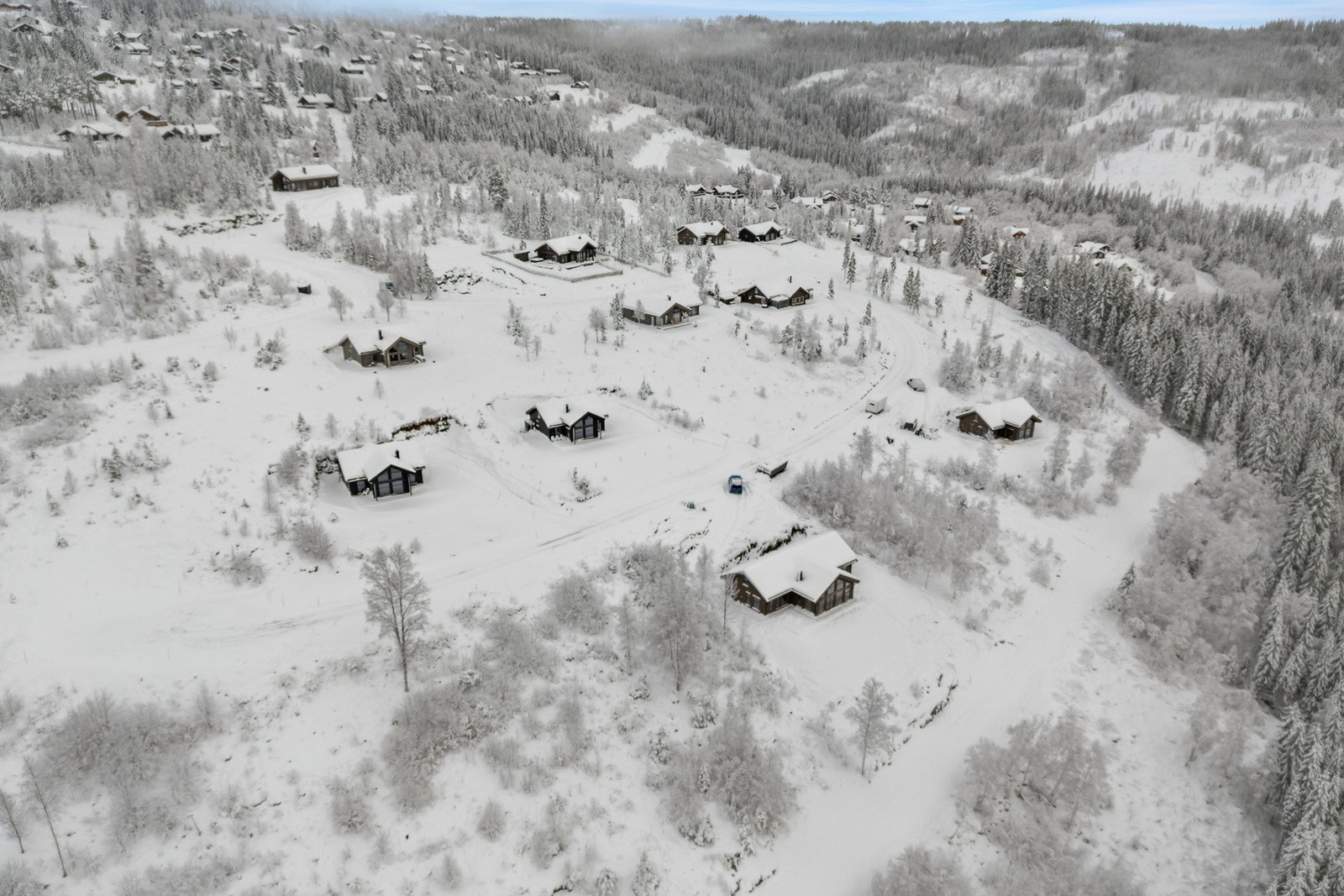 I Fagerlia finner du både oppkjørte skispor og løypetrase langs hyttefeltet som fører deg inn til bakkene i alpinsenteret. Galleribilde