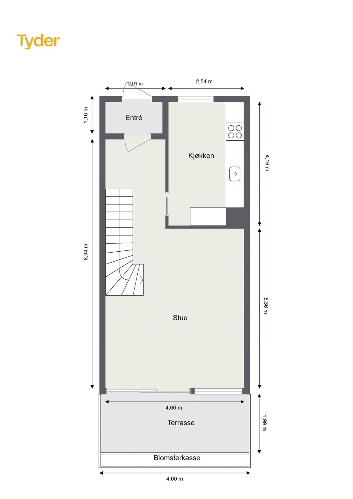 Plantegning 1. etasje. Galleribilde