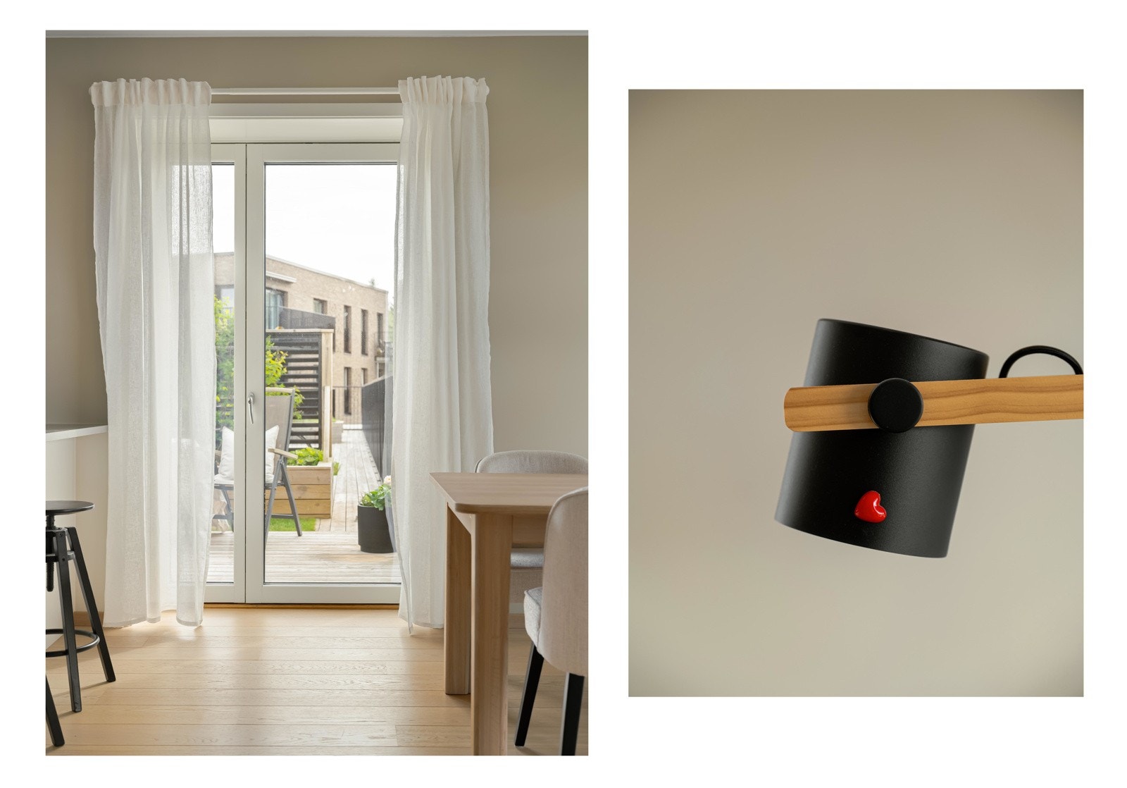 Direkte utgang til en sydvestvendt takterrasse. Galleribilde