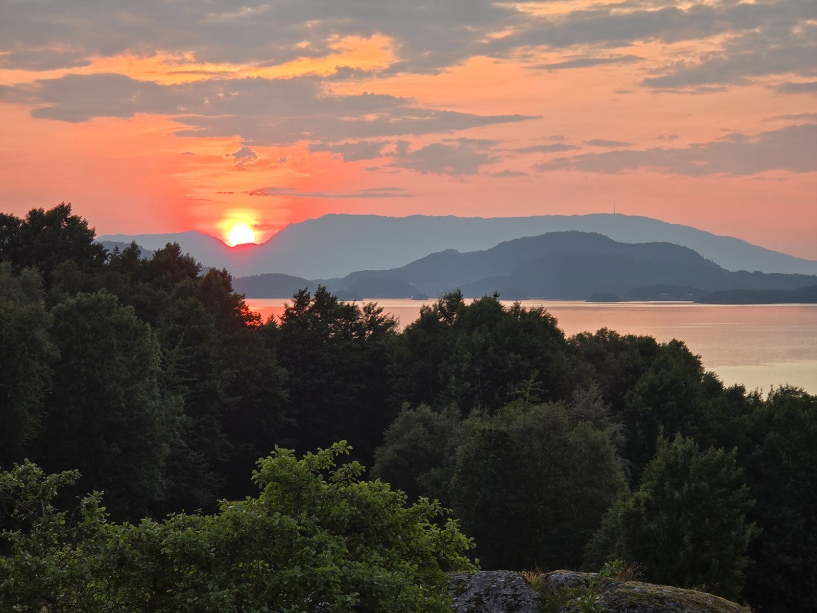 Solnedgang Galleribilde