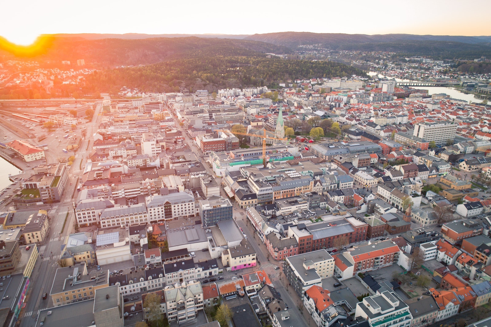 Kristiansand sentrum Galleribilde