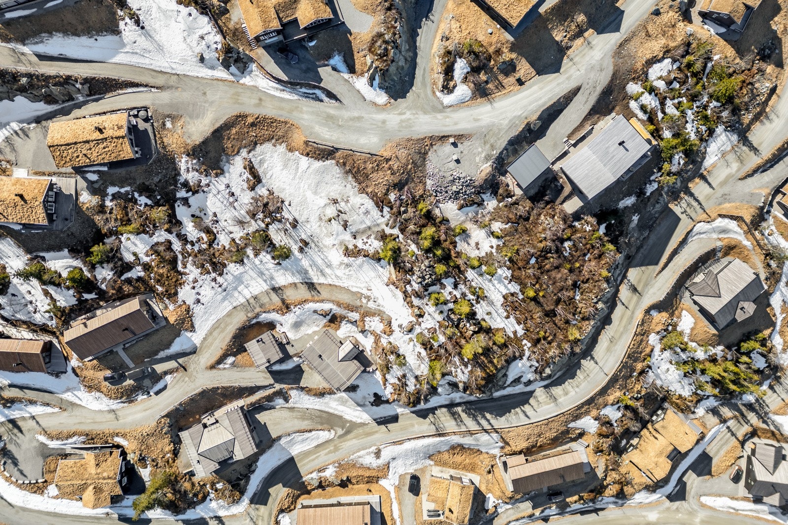 Dronebilde av tomten Galleribilde