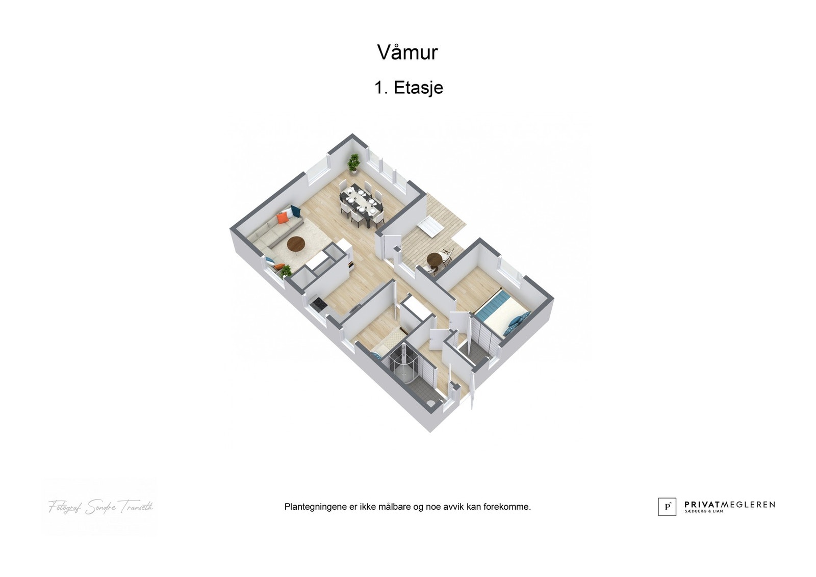 3D Plantegning Galleribilde