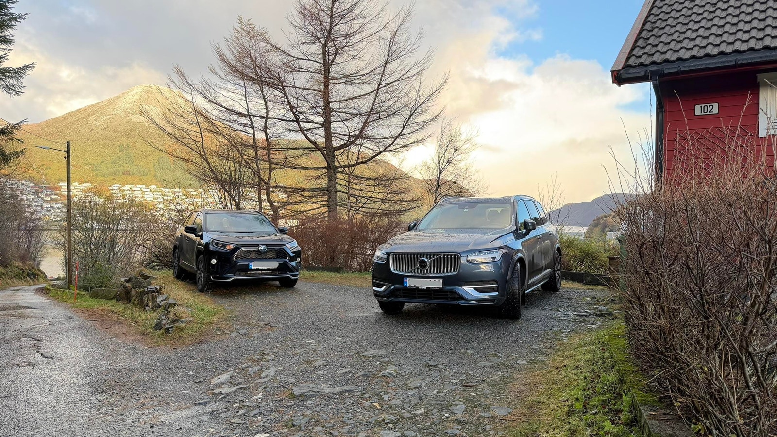 Parkeringsplasser på uteområde Galleribilde