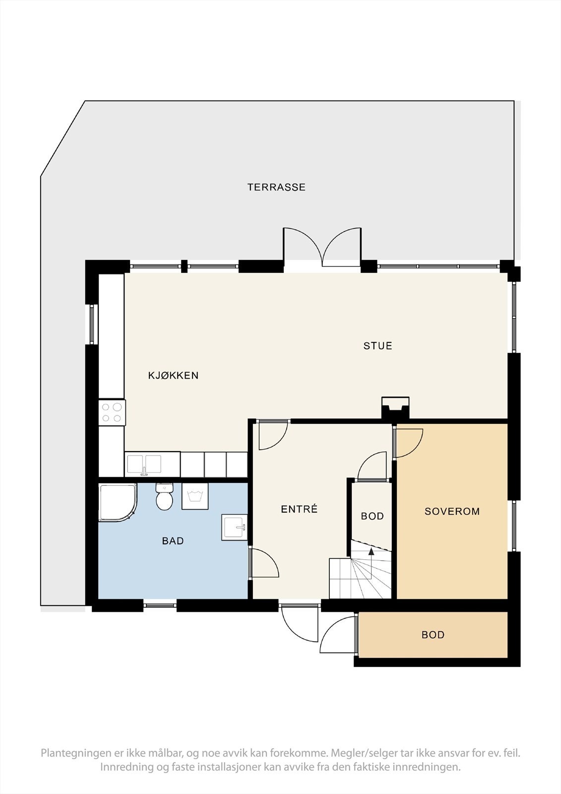 Plantegning 1.etasje Galleribilde