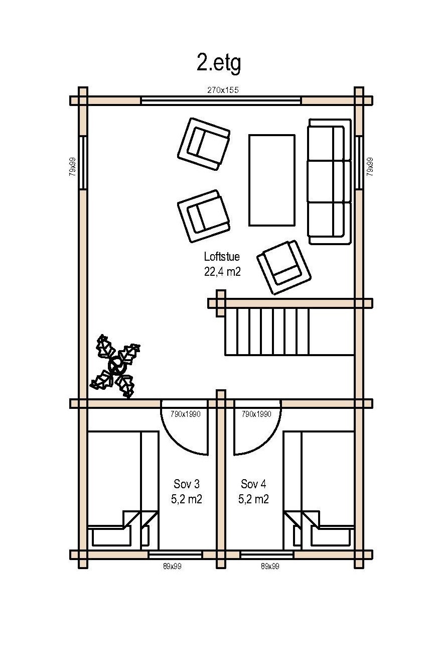 Planskisse 2. etasje Galleribilde