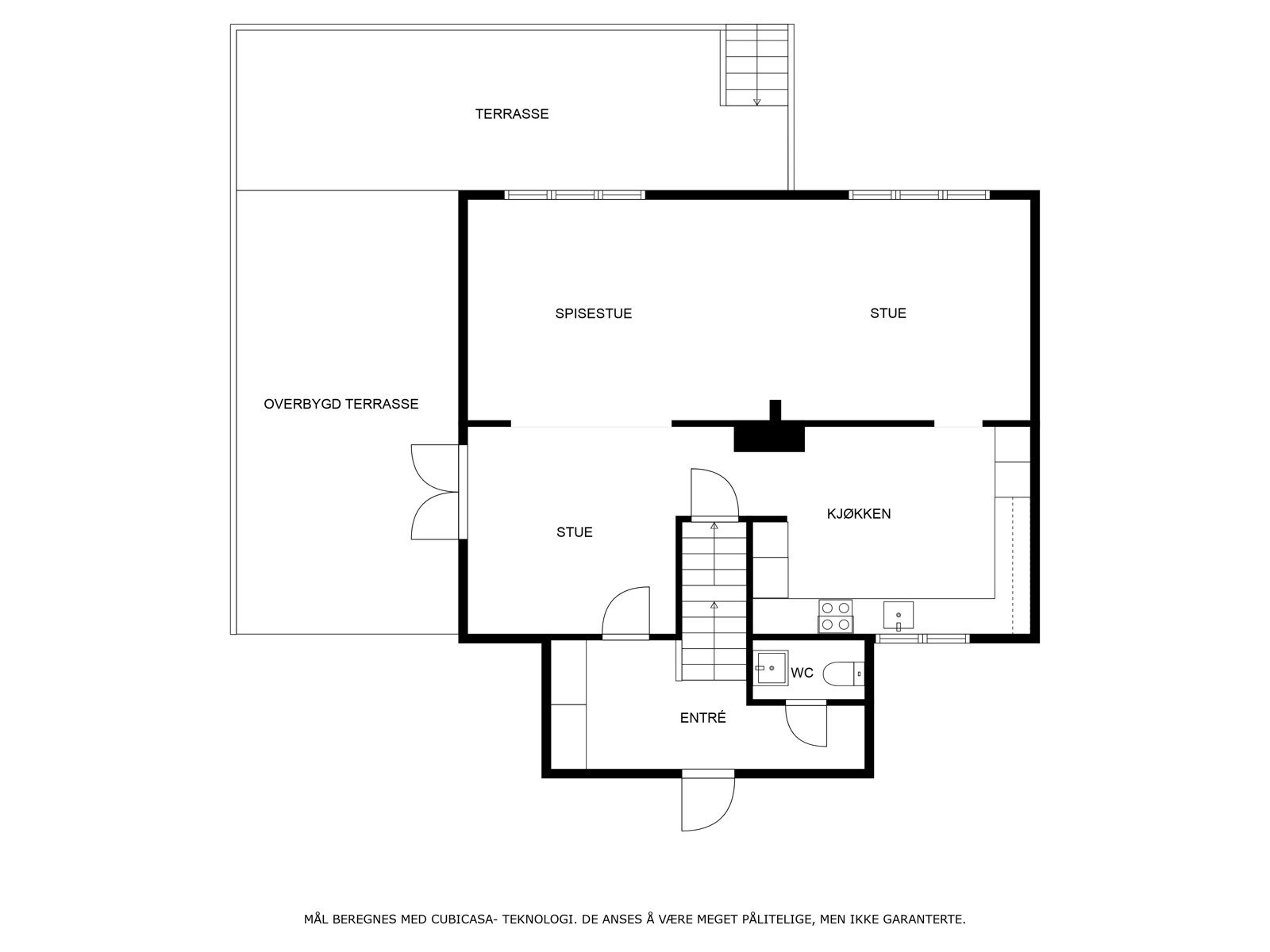 Planskisse 1. etg Galleribilde