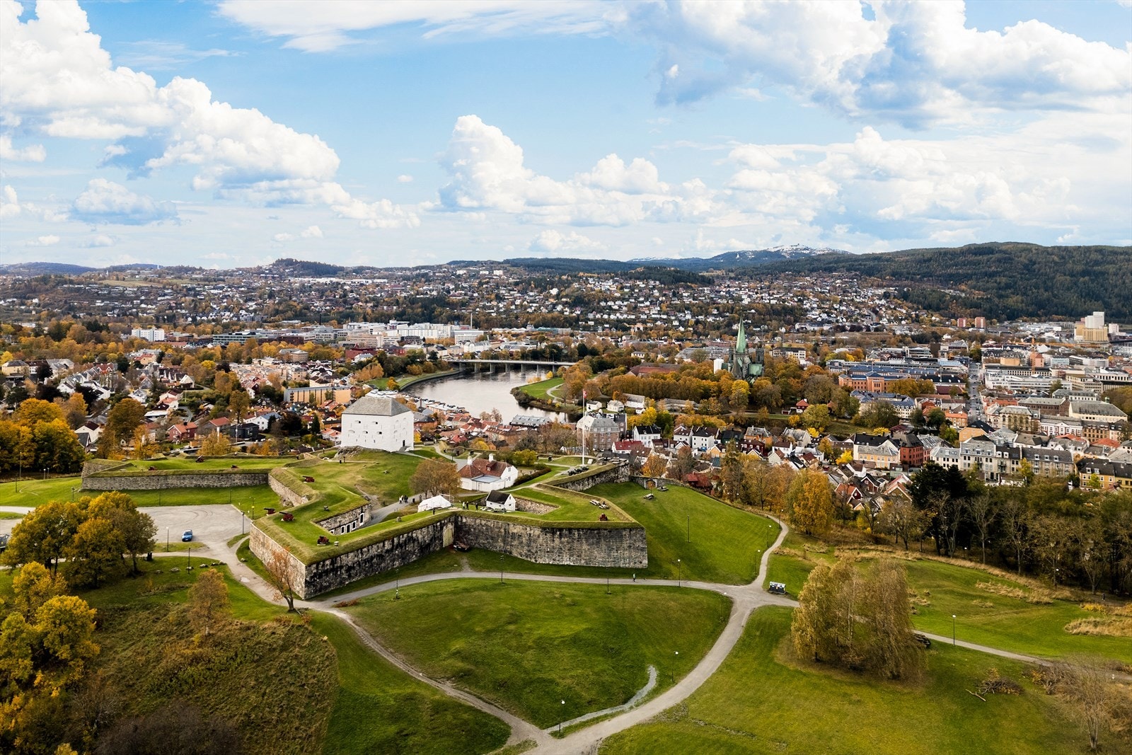 Flotte turområder og Kristiansten festning rett i nærheten. Galleribilde