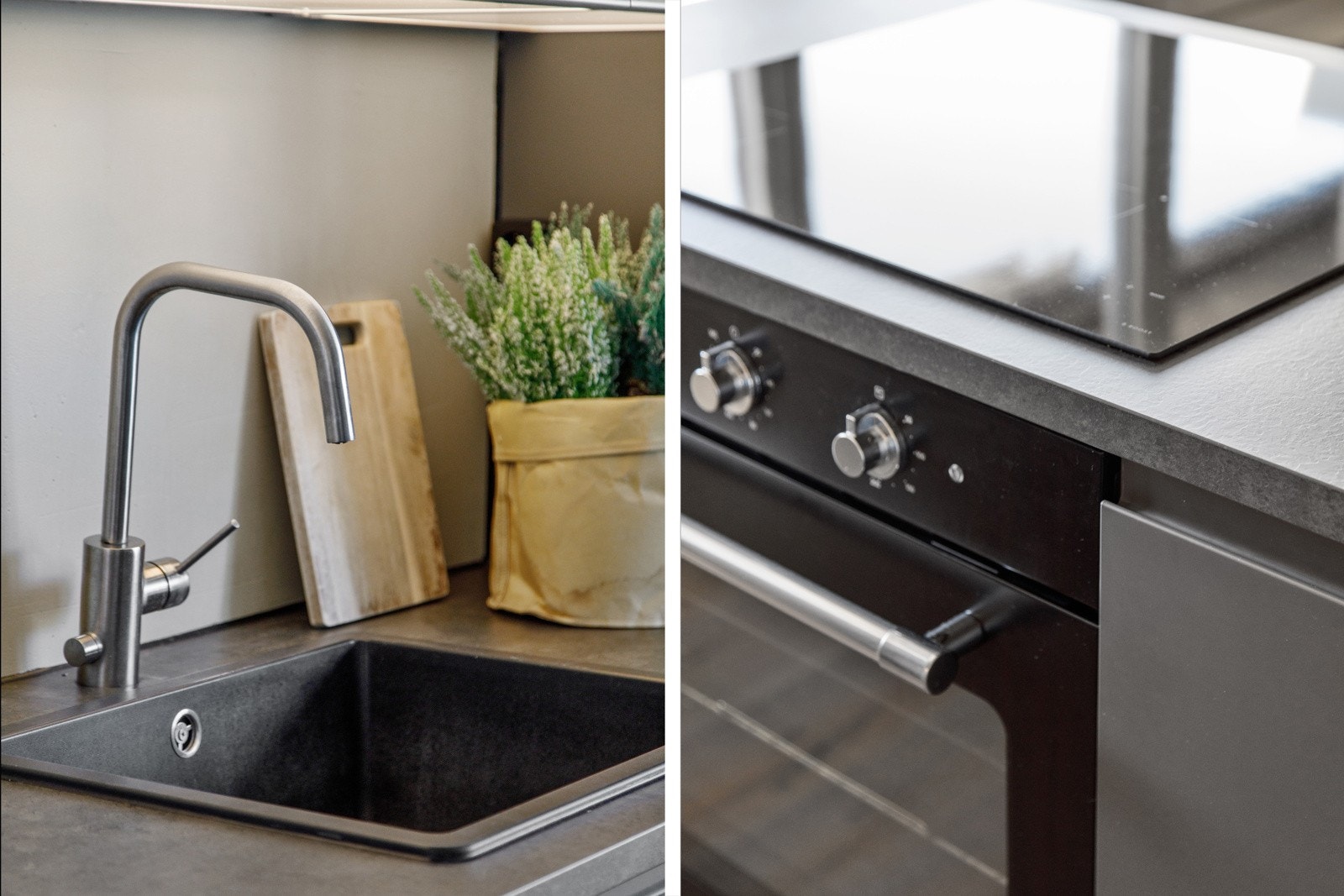 Nedfelt vask og integrerte hvitevarer Galleribilde