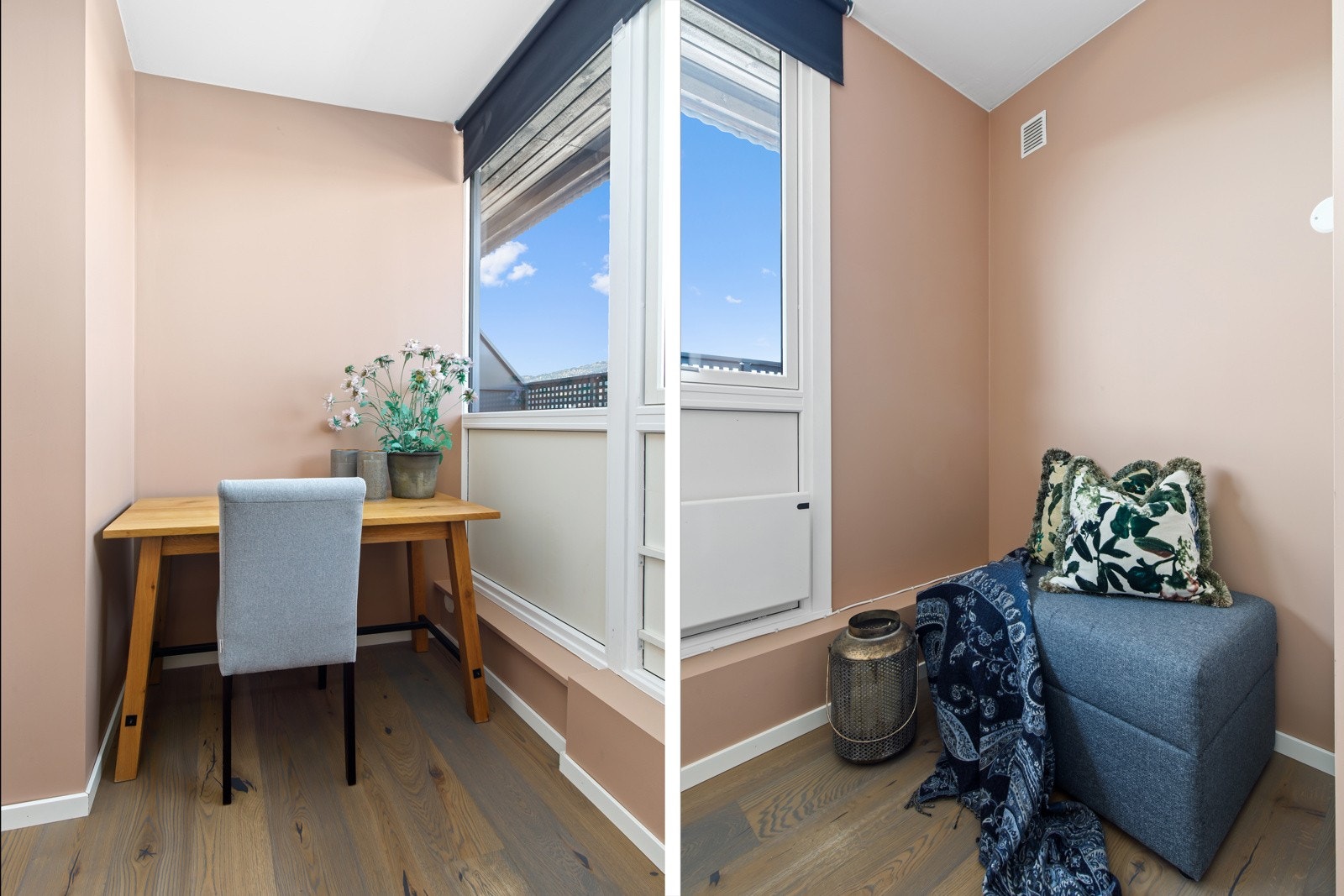 Boligen er malt i delikate, tidsriktige farger Galleribilde