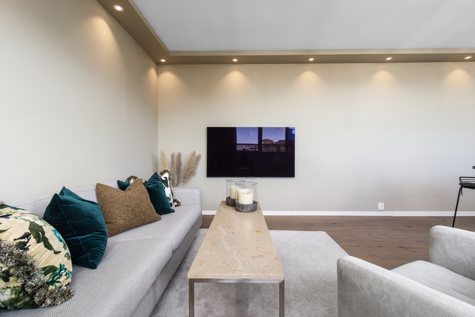 Down-lights i stue Galleribilde