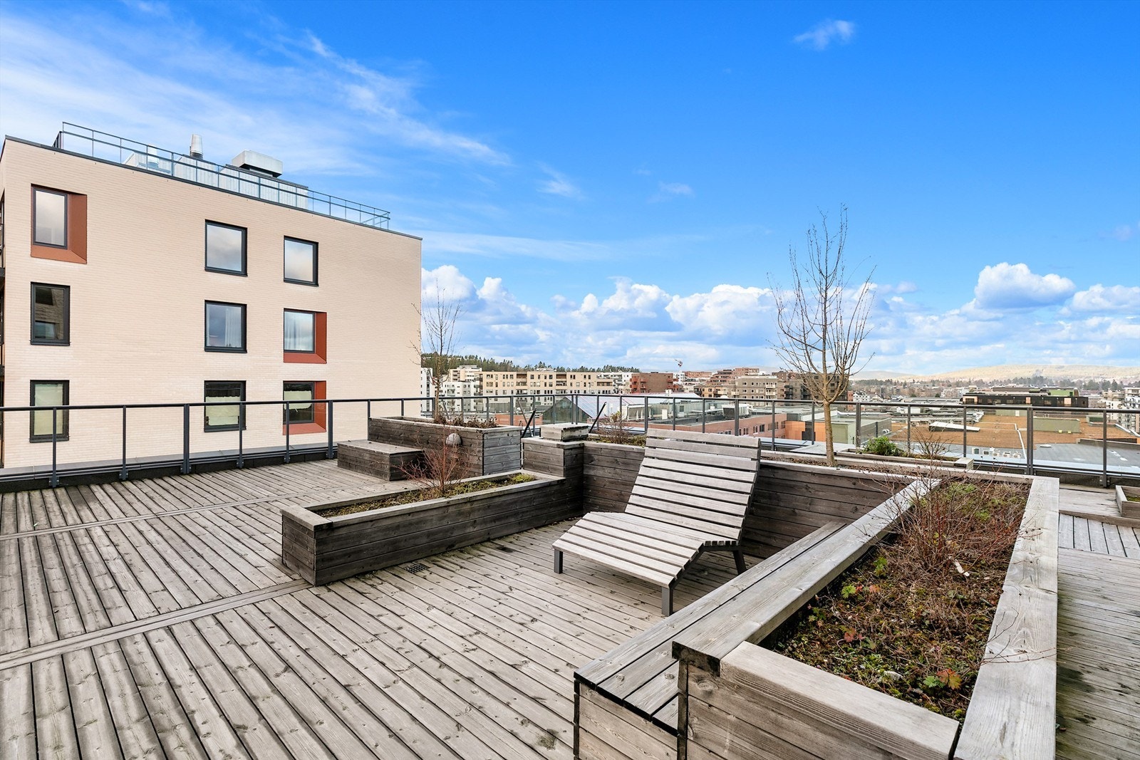 Sameiet har en felles takterrasse til glede for beboere. Galleribilde