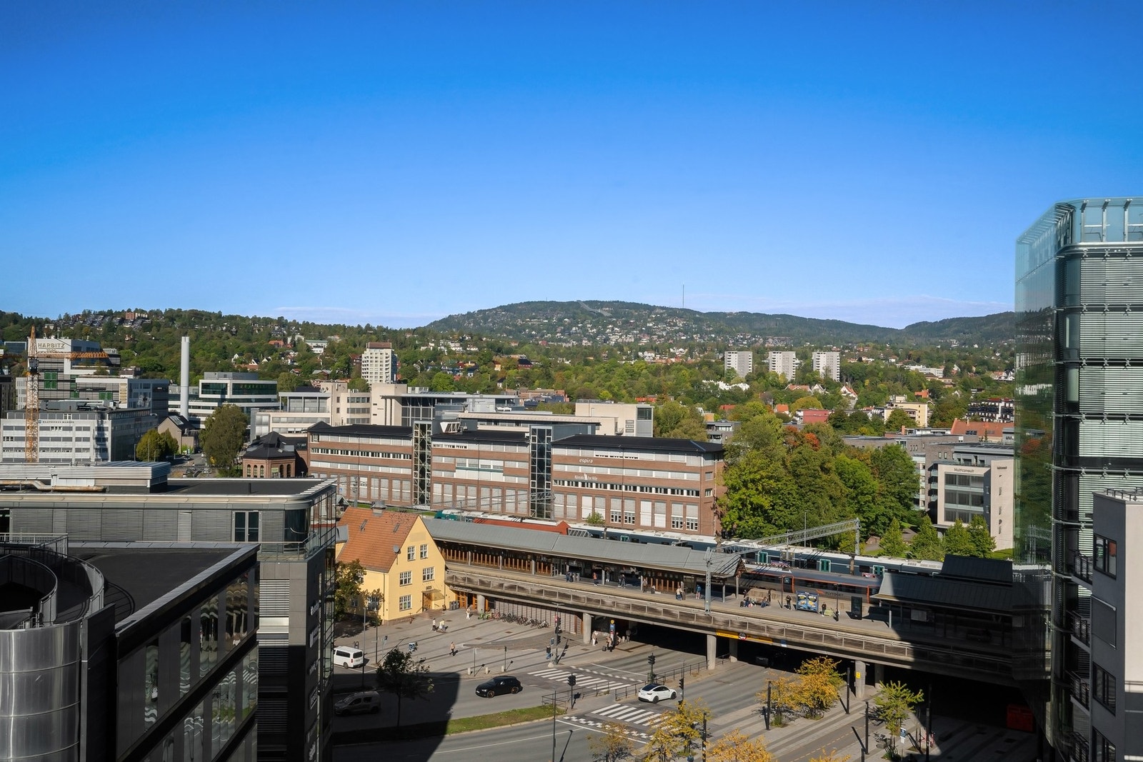 Utsikt fra leiligheten. Galleribilde