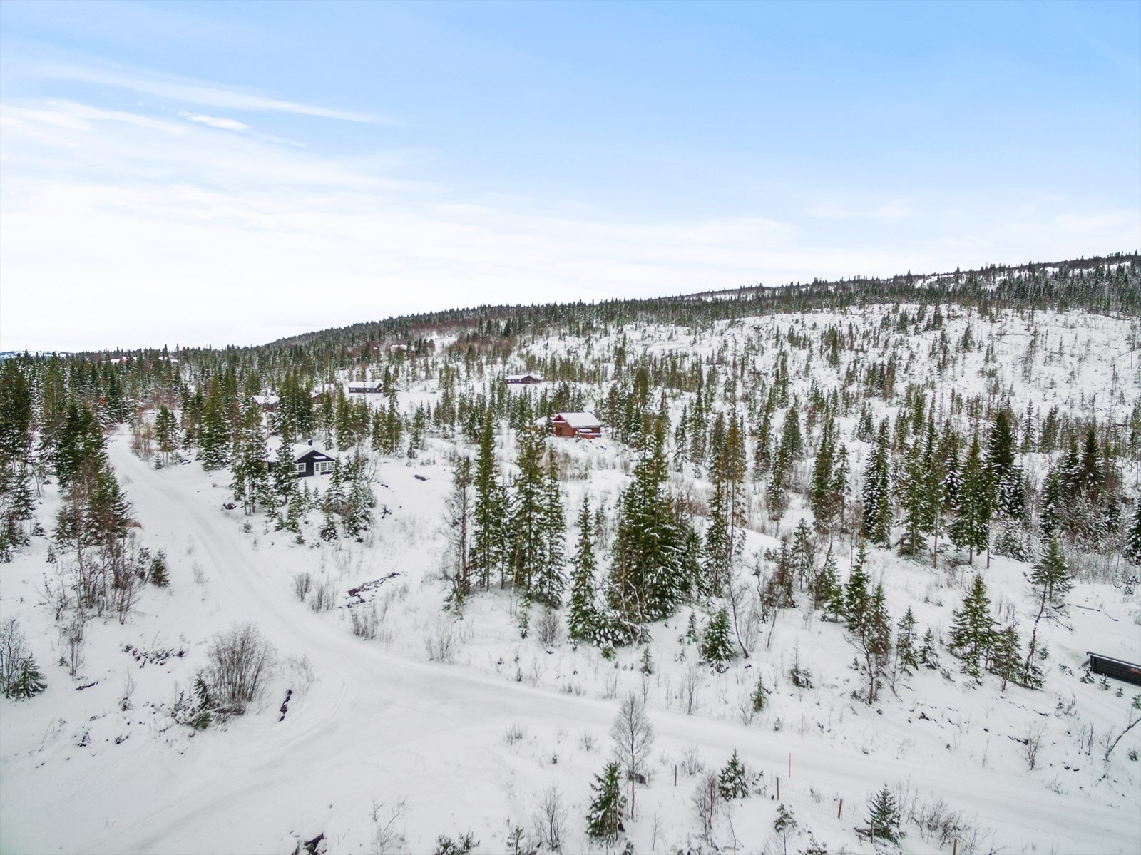 Vi har 9 ledige tomter med priser fra 280 000,- til 380 000,- Galleribilde