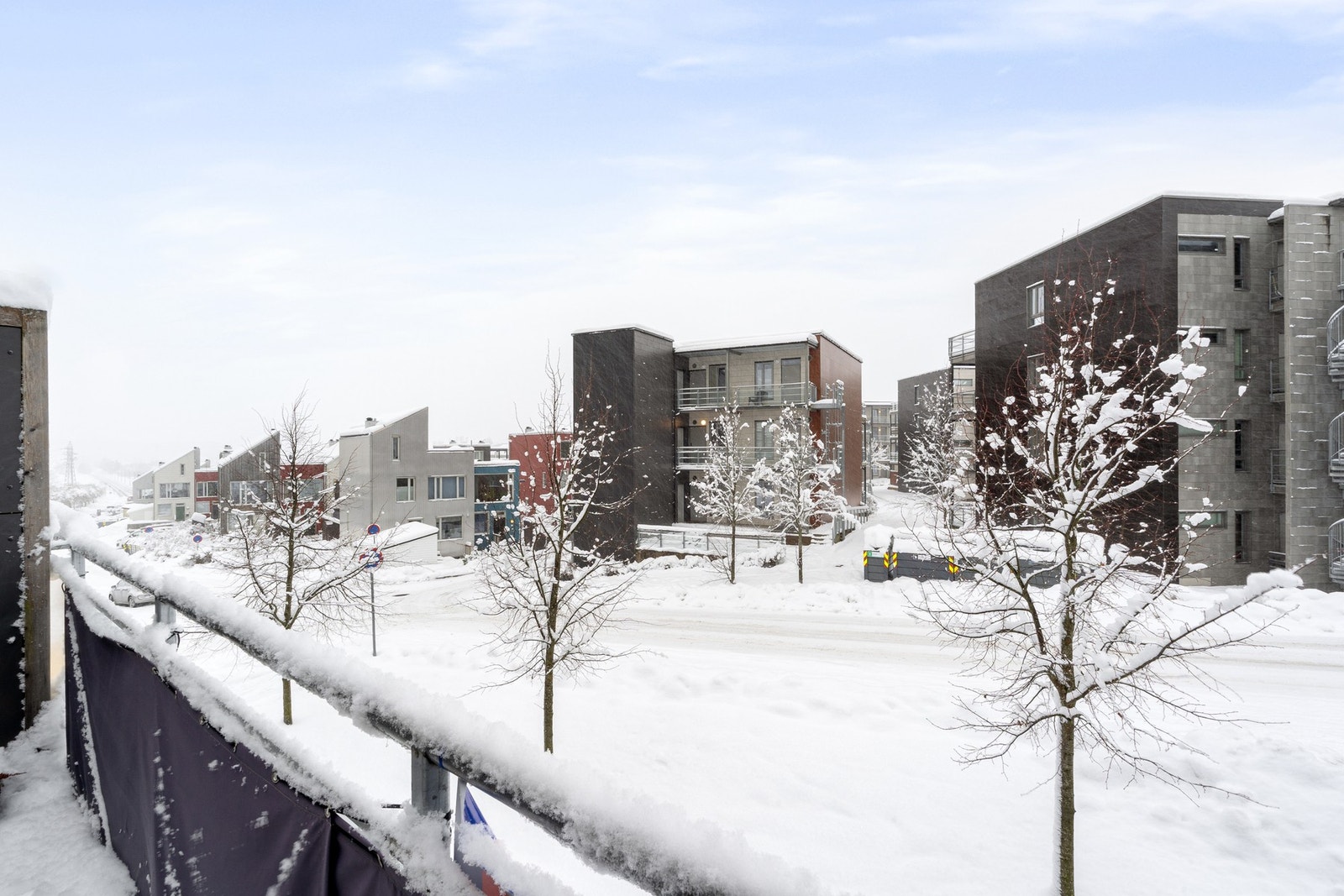 Vinterutsikt fra balkongen. Galleribilde