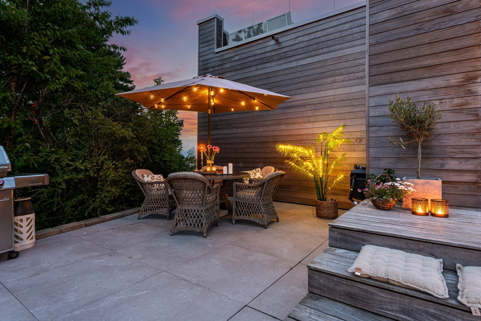 Her ligger alt til rette for nydelige sommerkvelder Galleribilde