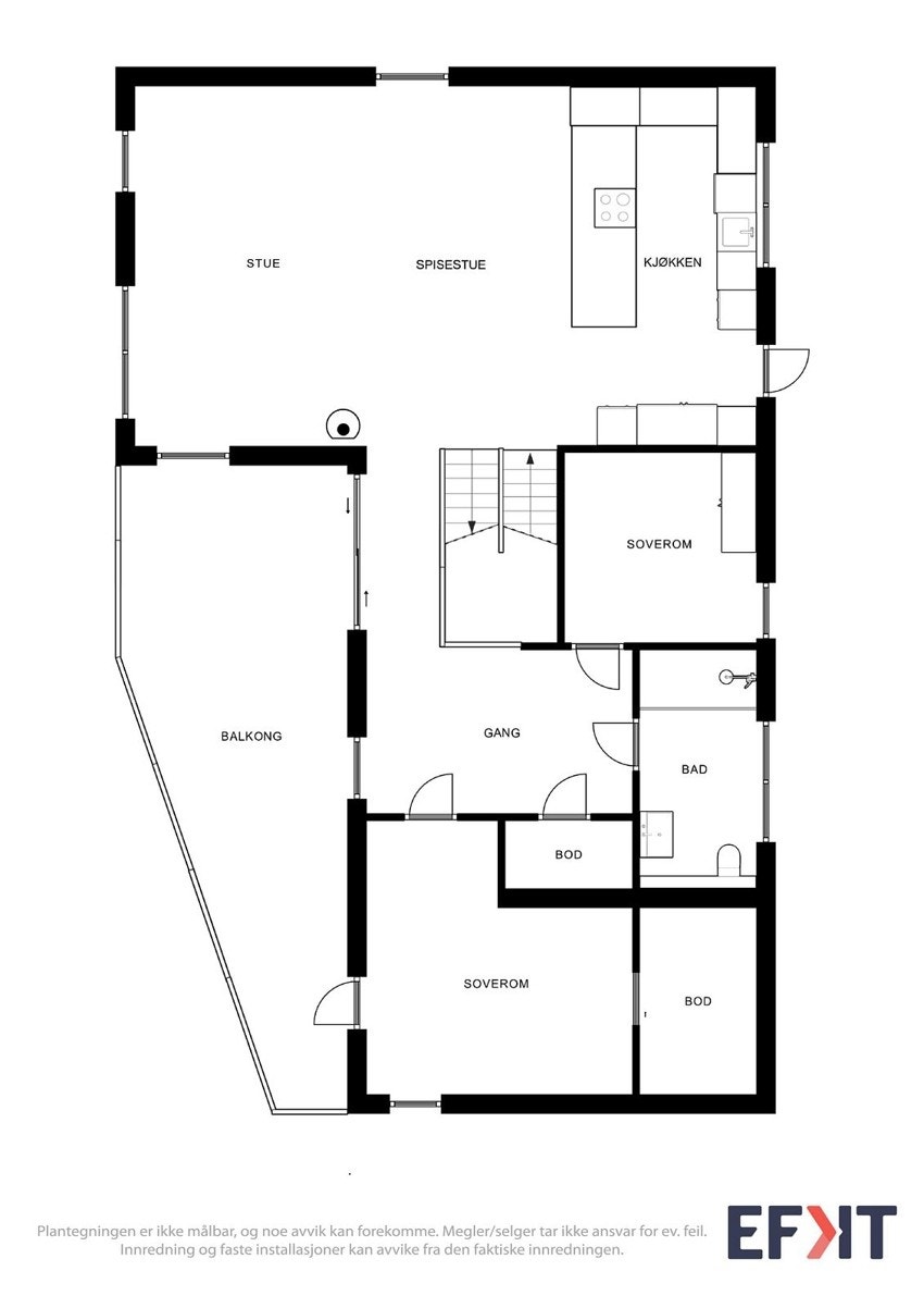 Plantegning 2.etg. Galleribilde