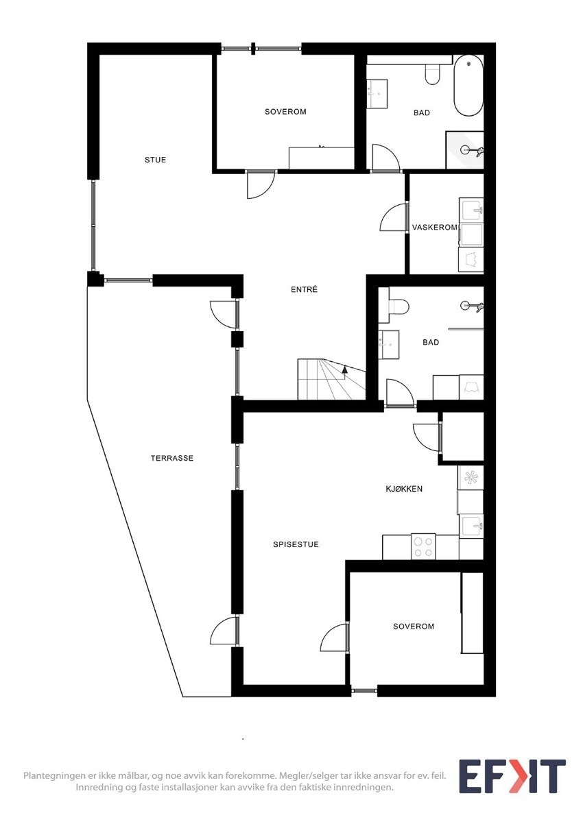Plantegning 1. etg. Galleribilde