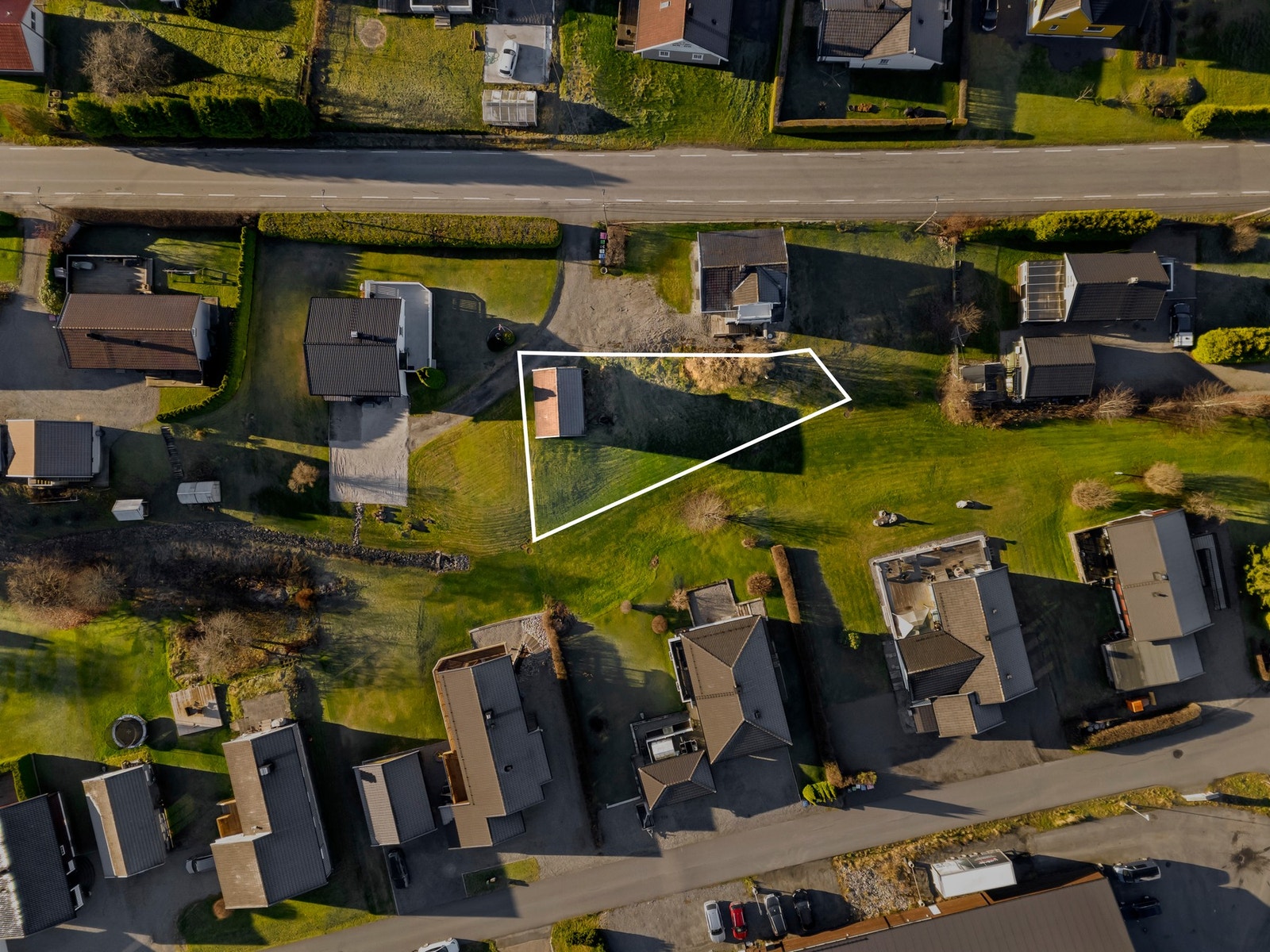 Tomten er på 549 kvm med 30% BYA. Galleribilde