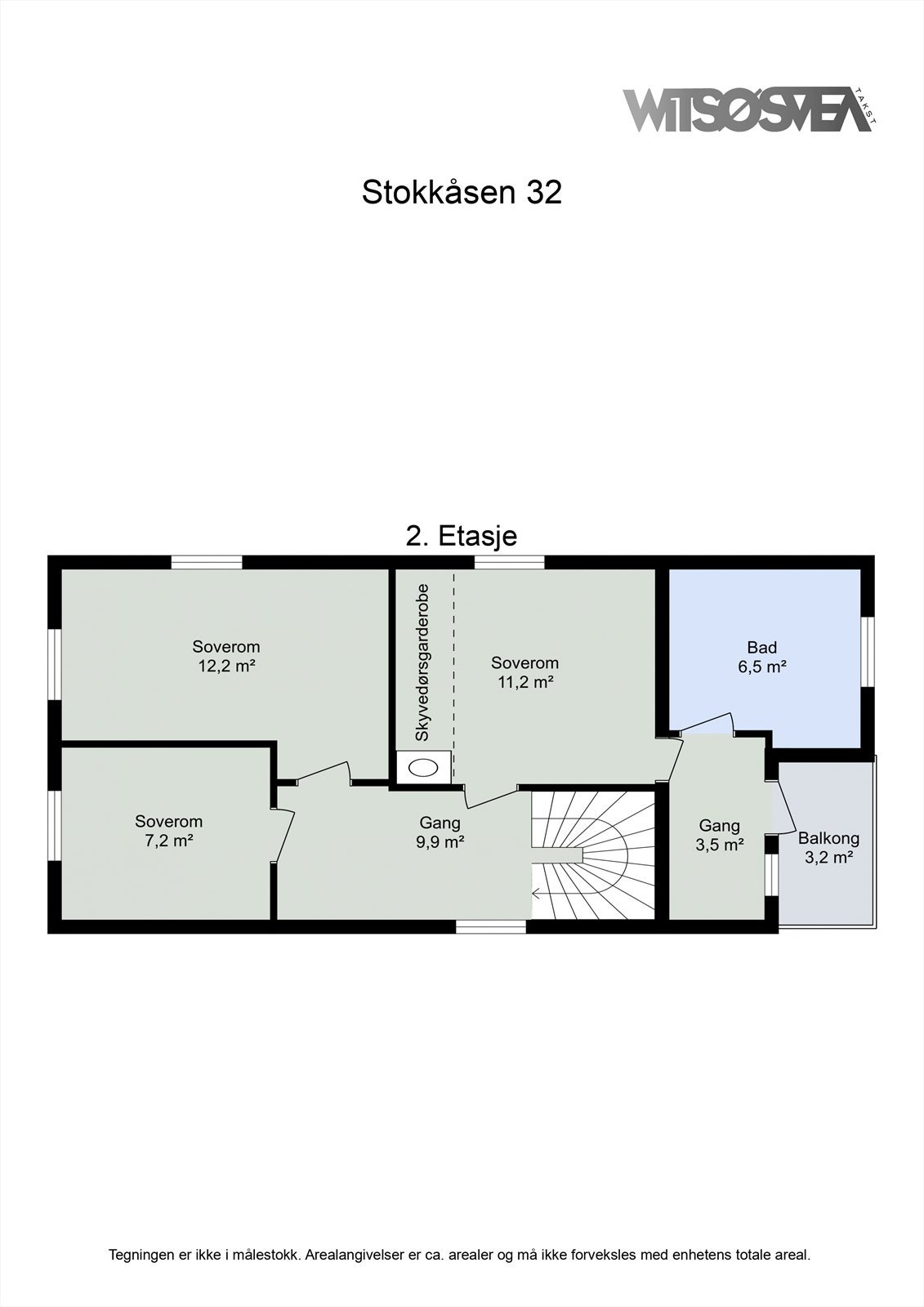 Plantegning - 2. etasje. Galleribilde