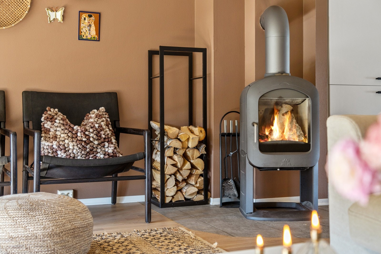 Peisovnen gir både varme og hygge. Galleribilde