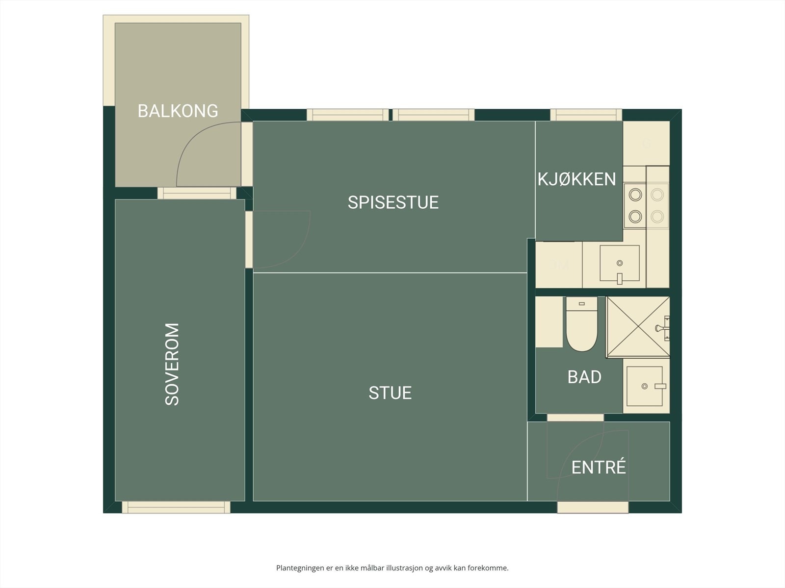 Plantegning 2.etasje Markus Thranes gate 1A Galleribilde