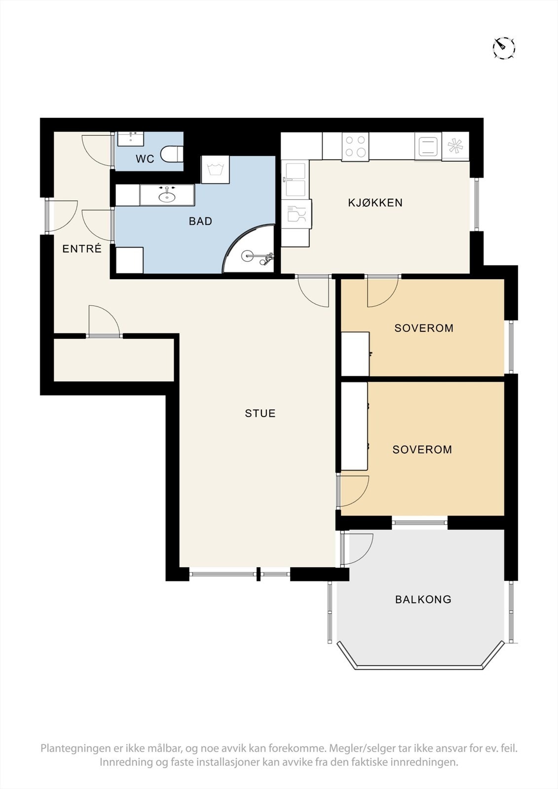Plantegning for Blåbærsvingen 7 Galleribilde