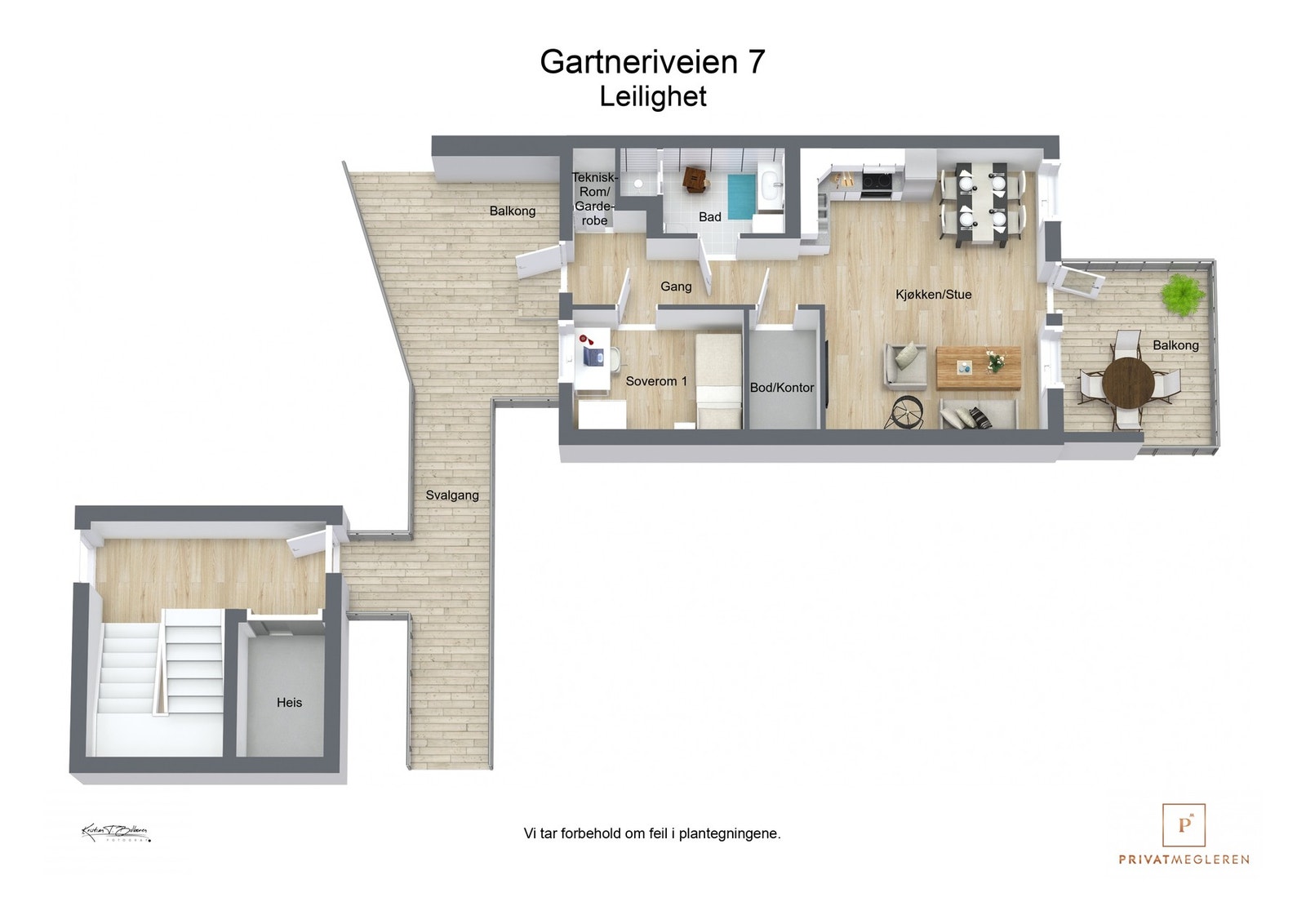 Plantegning Galleribilde