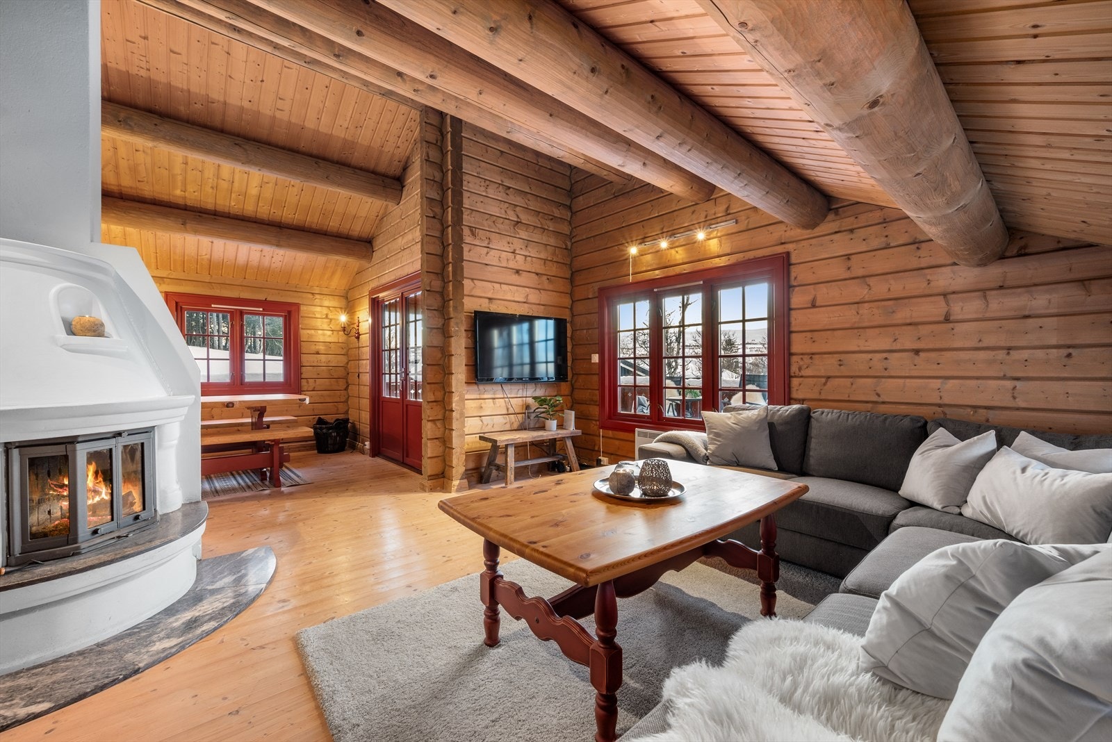 Stue og spisestuen er på romslige 26 kvm. Galleribilde