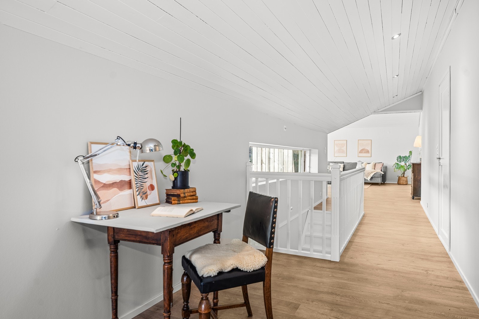 Gang som knytter sammen den nye og den eldre delen. Galleribilde