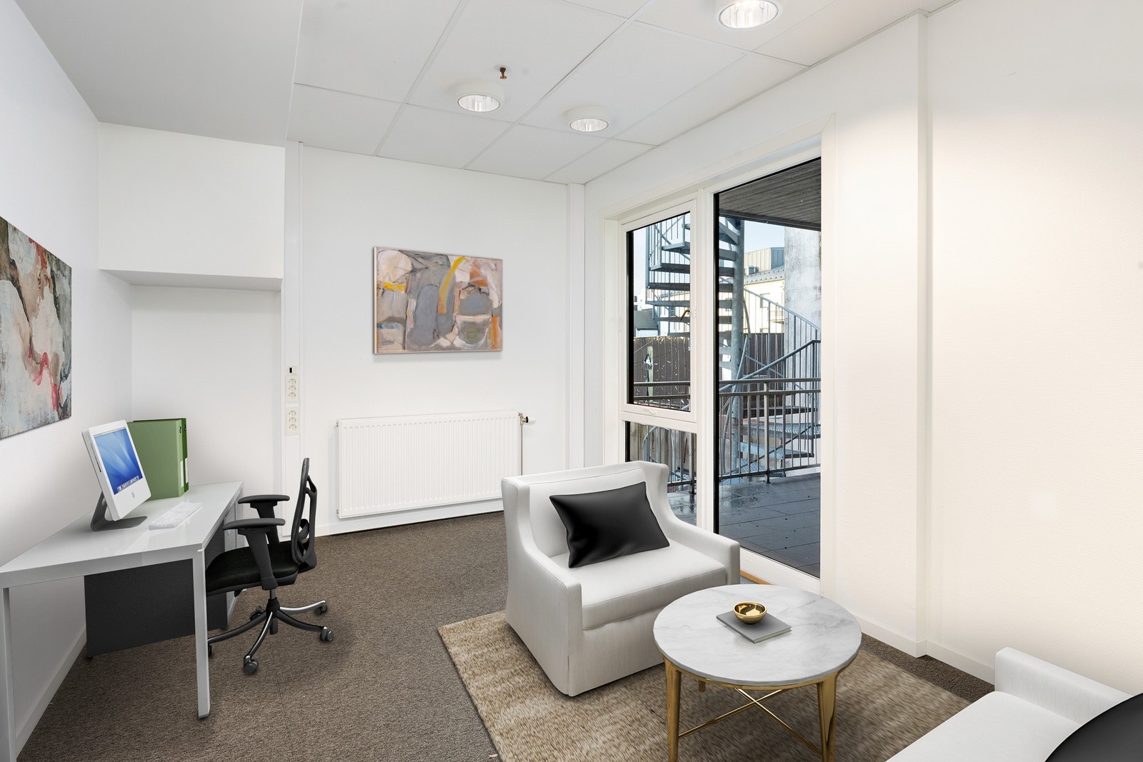 Illustrasjon - kontor Galleribilde