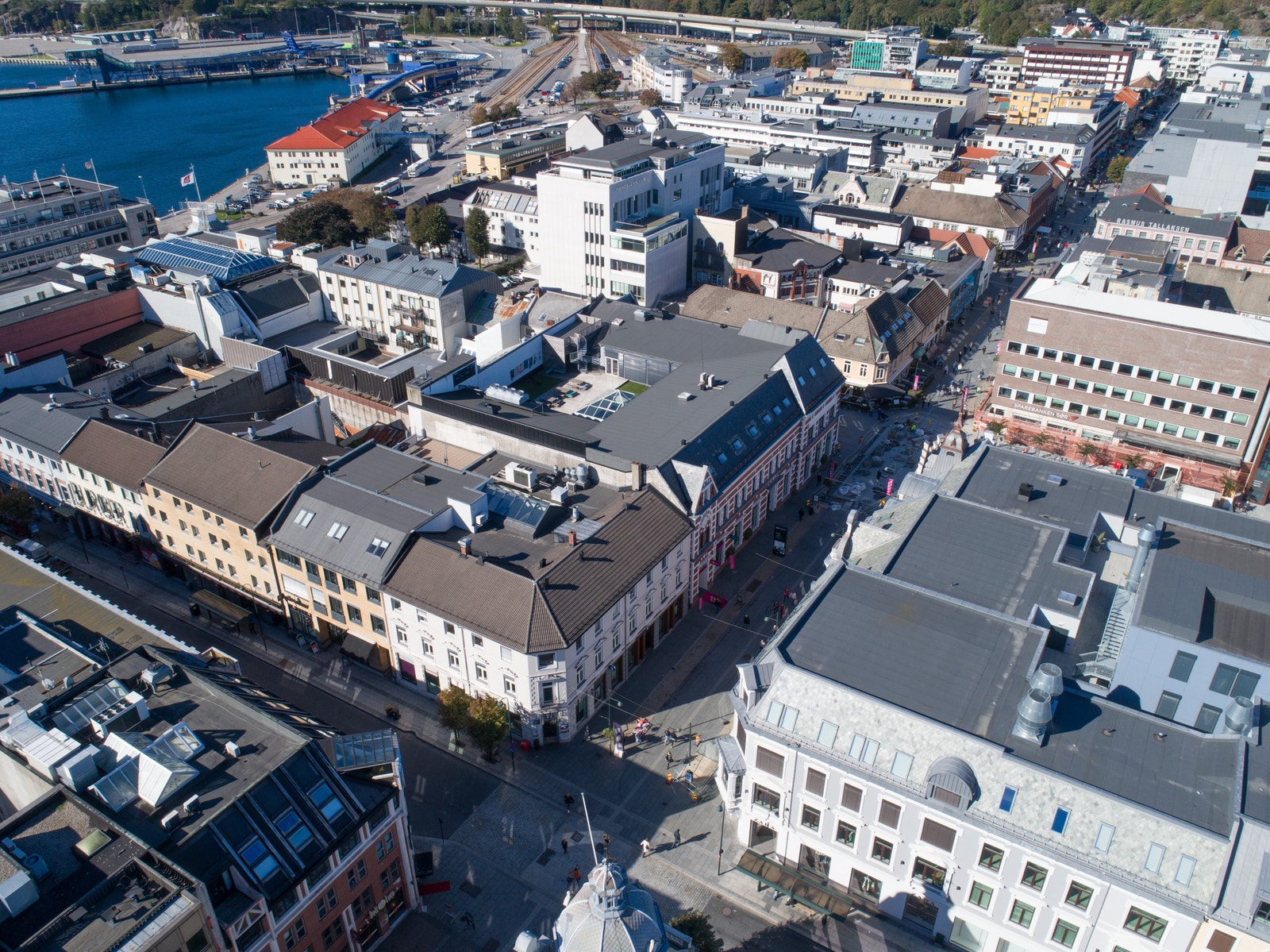 Eiendommen sett ovenfra Galleribilde