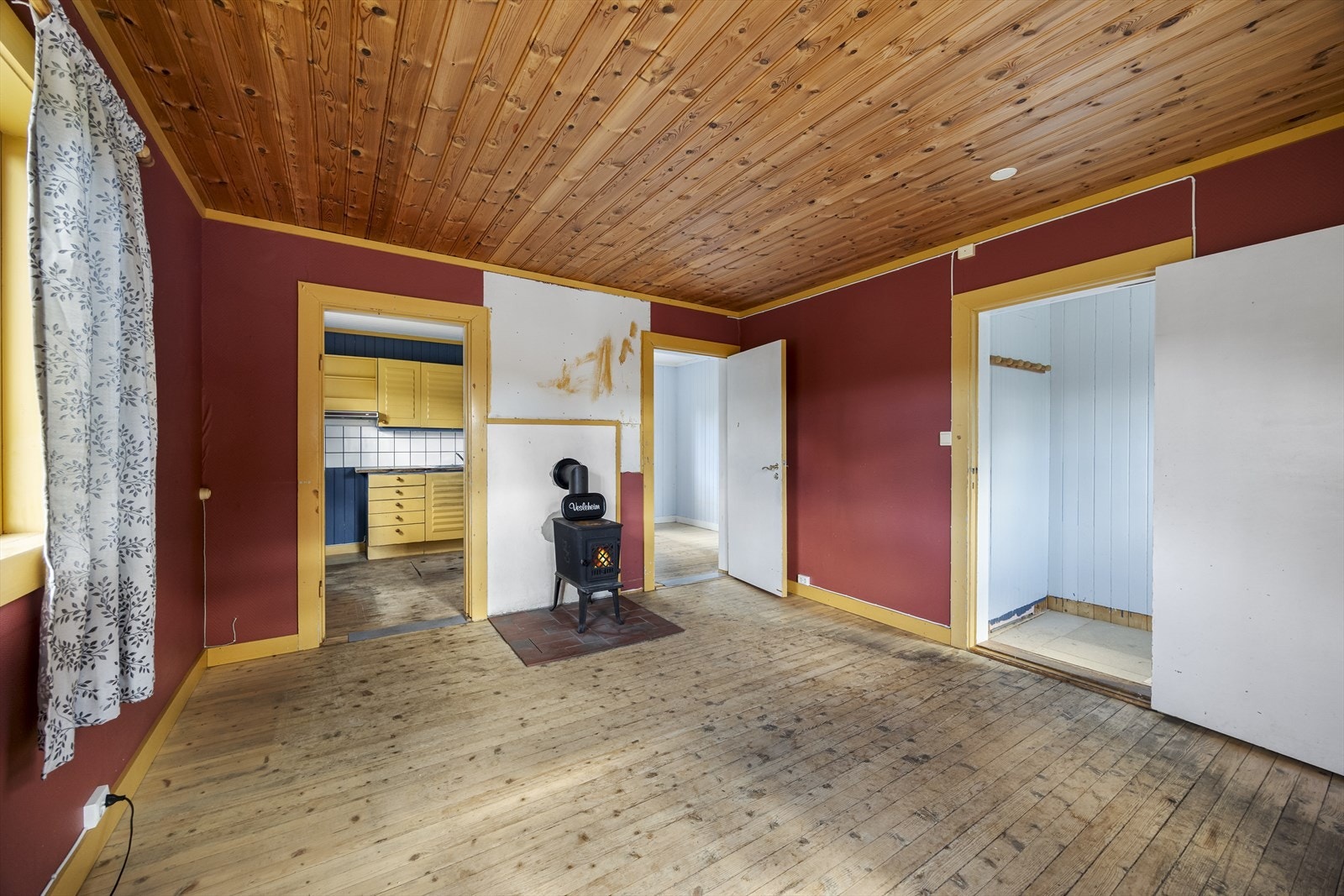 Stue med peis Galleribilde