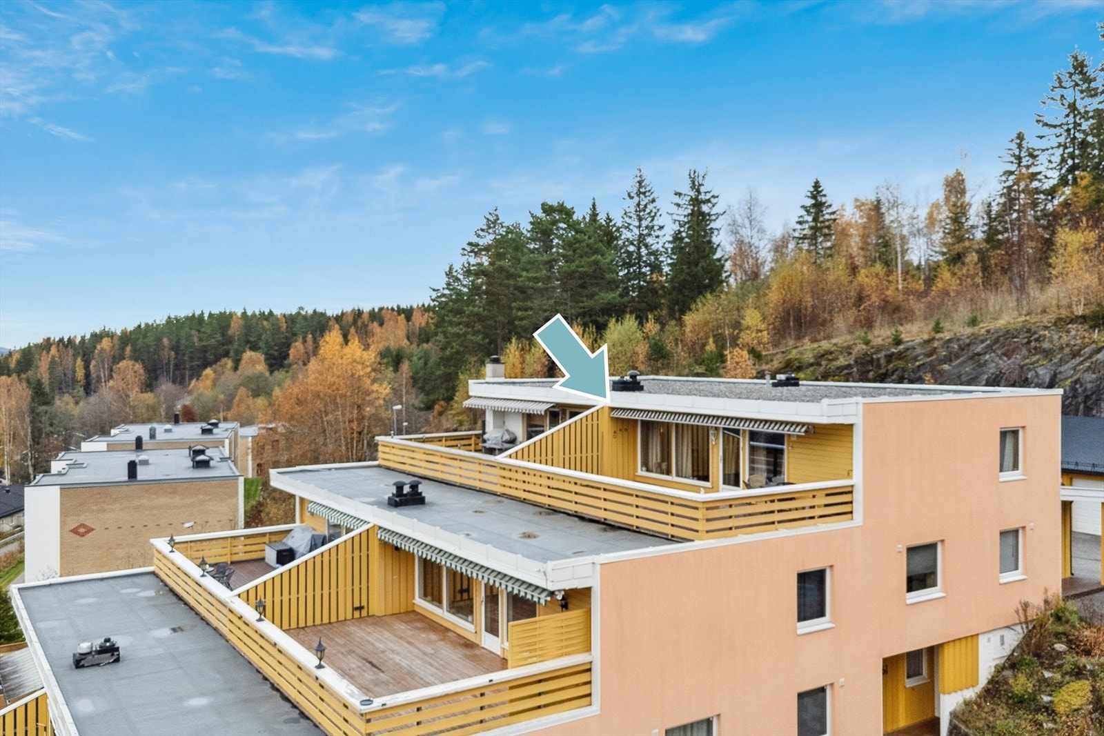 Her bor du i byggets øverste etasjer, men har likevel trinnfri adkomst. Galleribilde