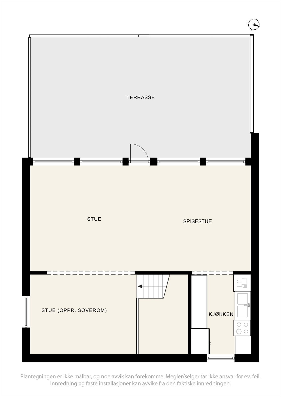 Plantegning, andre plan. Galleribilde