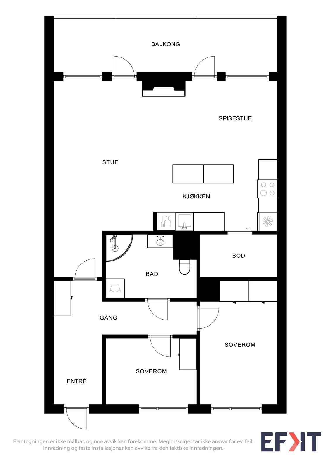 Plantegning Galleribilde