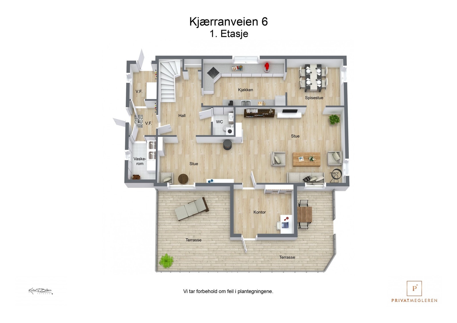 Plantegning 1. etasje Galleribilde