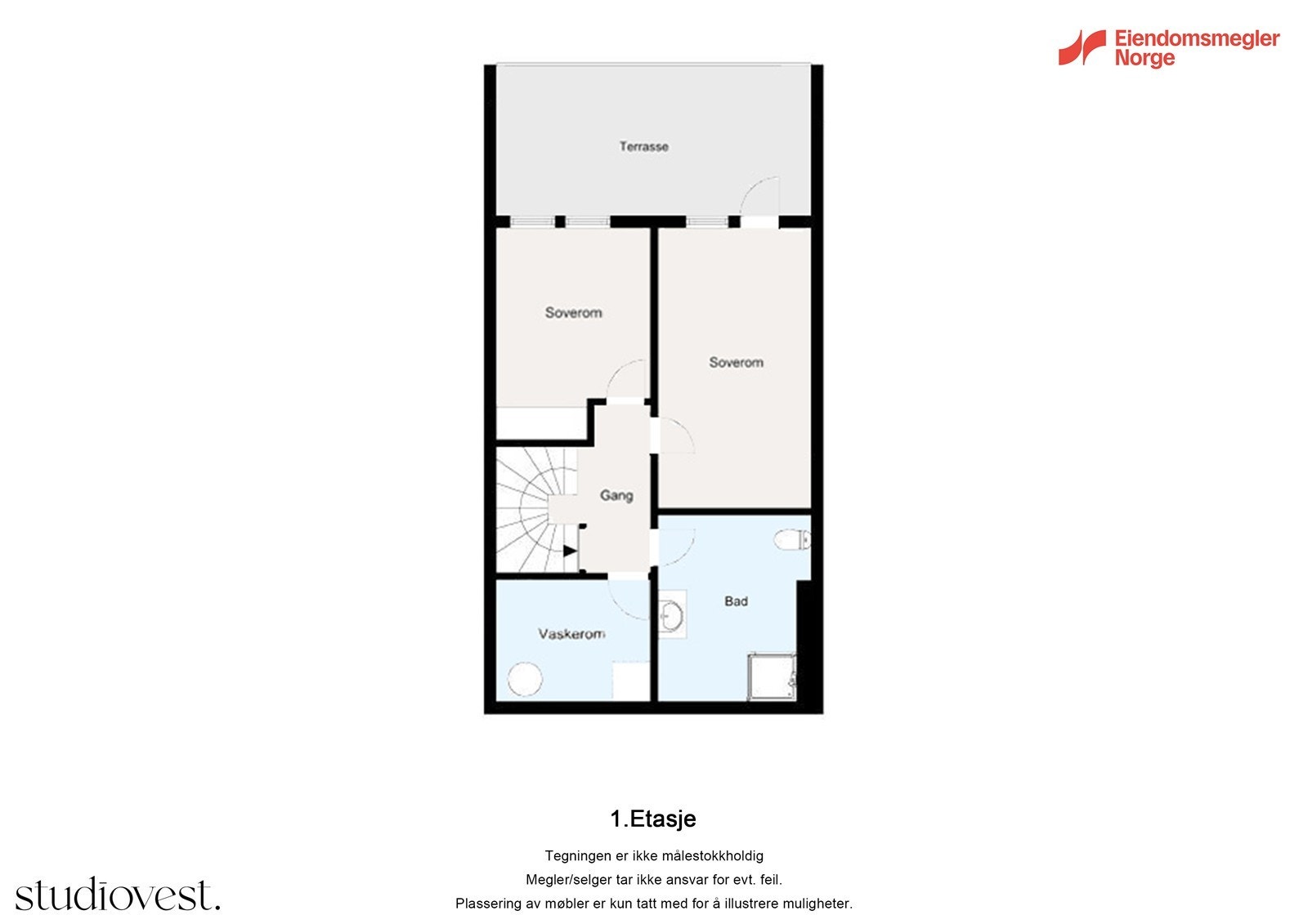 Planløsning 1. etasje Galleribilde