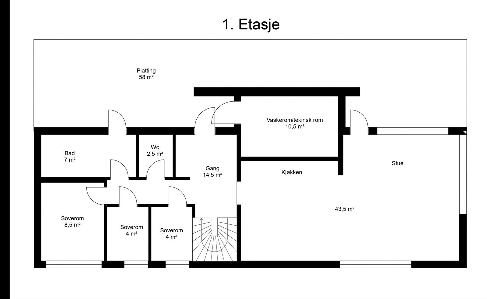 Planskisse, 1. etasje Galleribilde