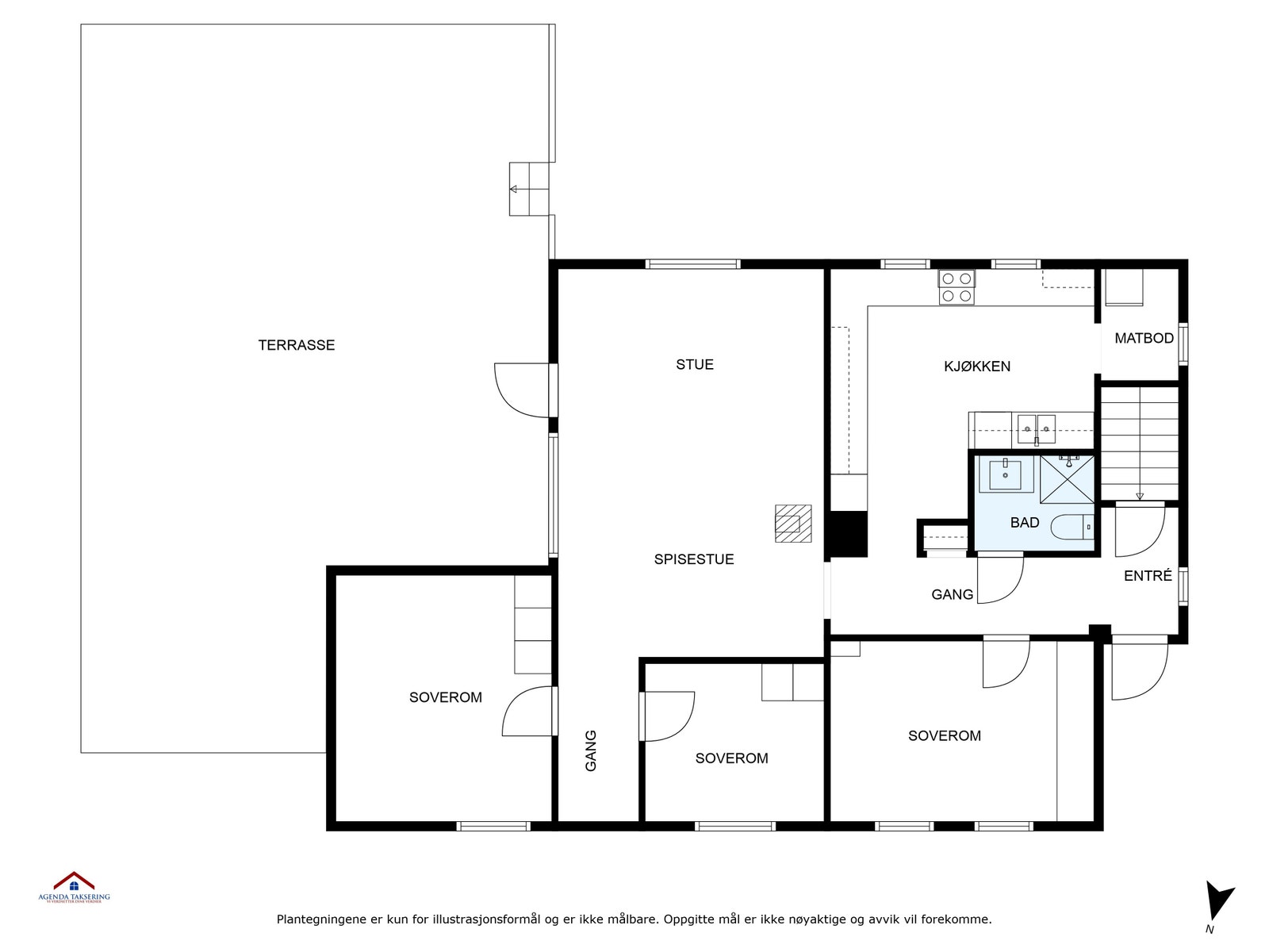 Plantegning hovedetasje Galleribilde