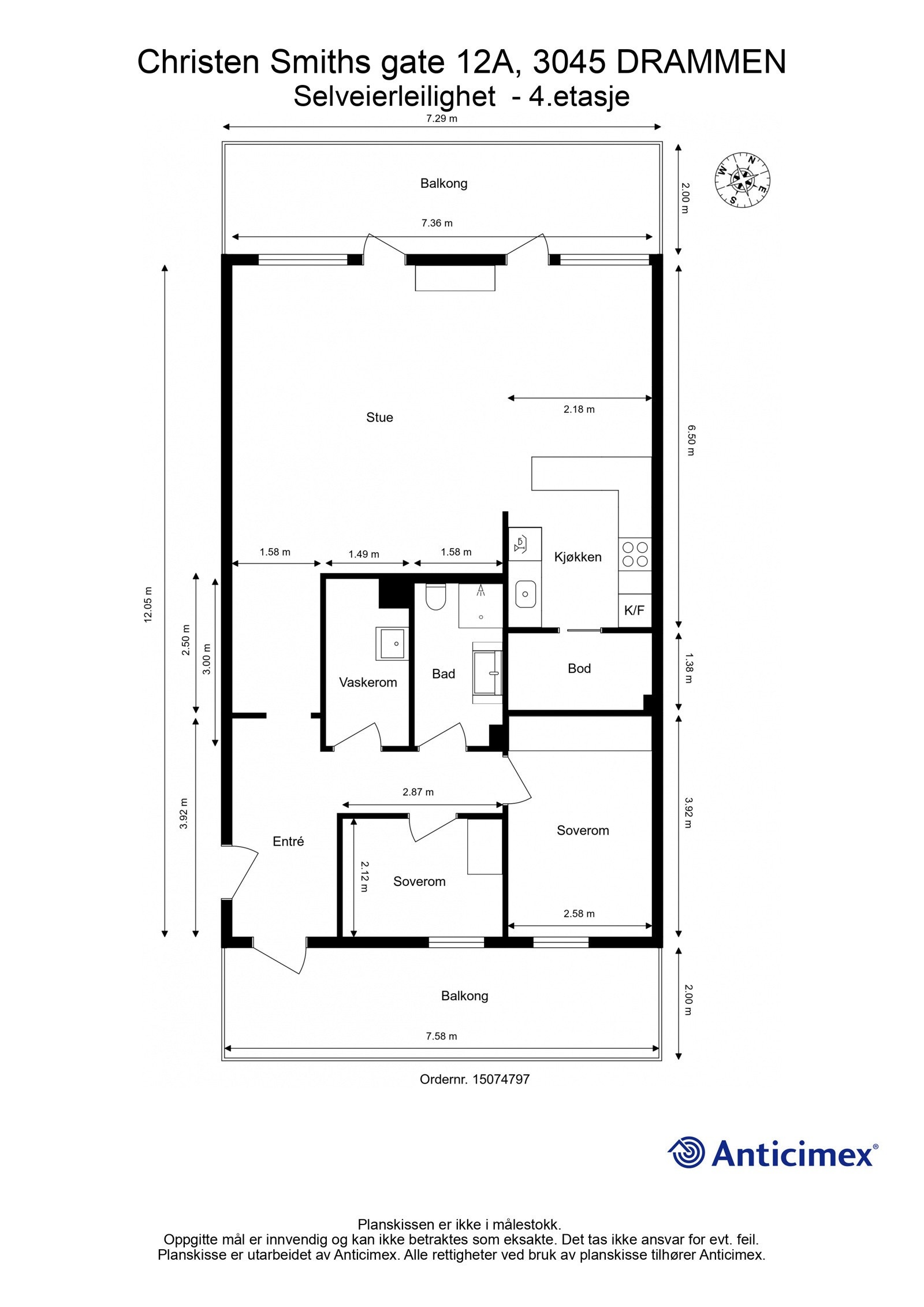 Plantegning - 4.etasje Galleribilde