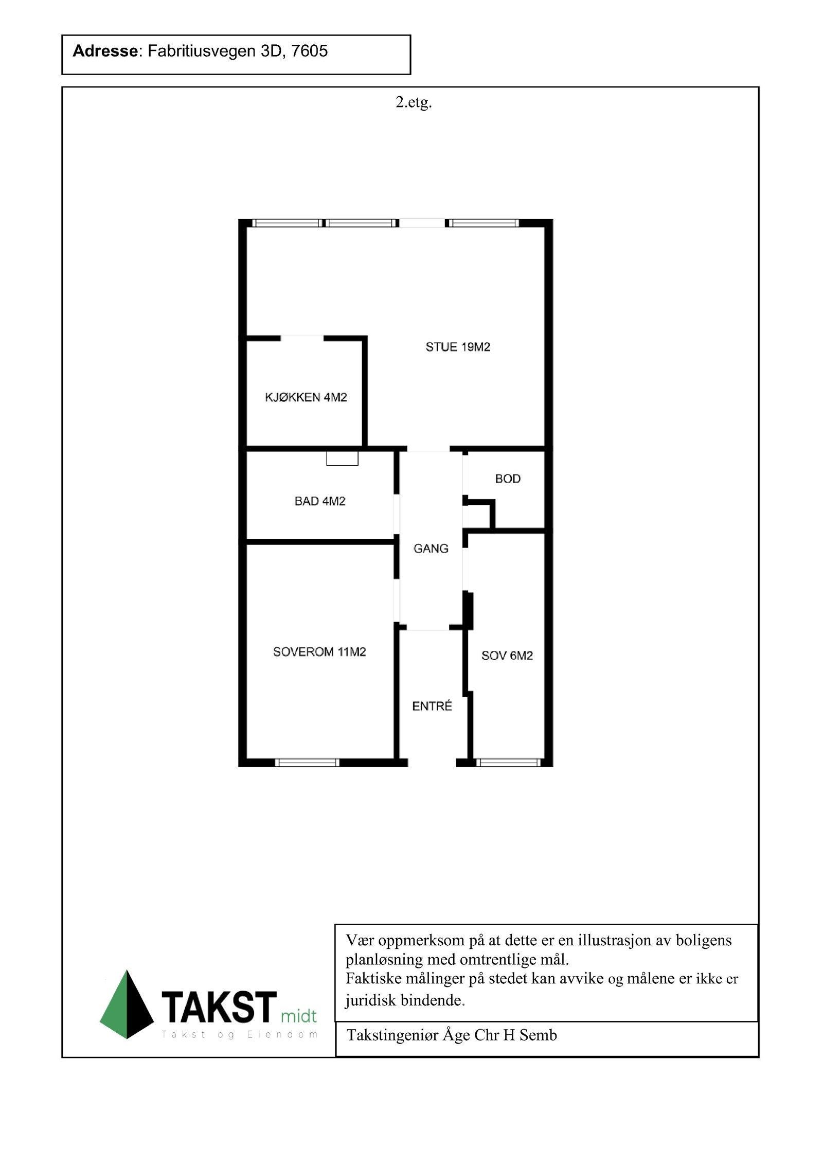 Planskisse, Fabritiusvegen 3D Galleribilde
