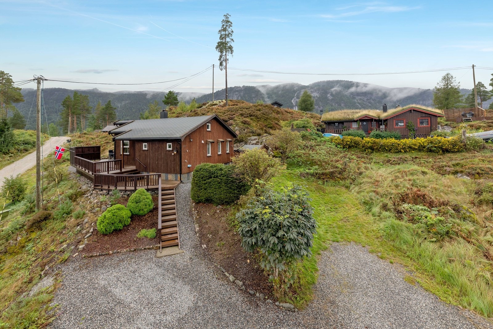 Hagenes er et veletablert hyttefelt. Galleribilde