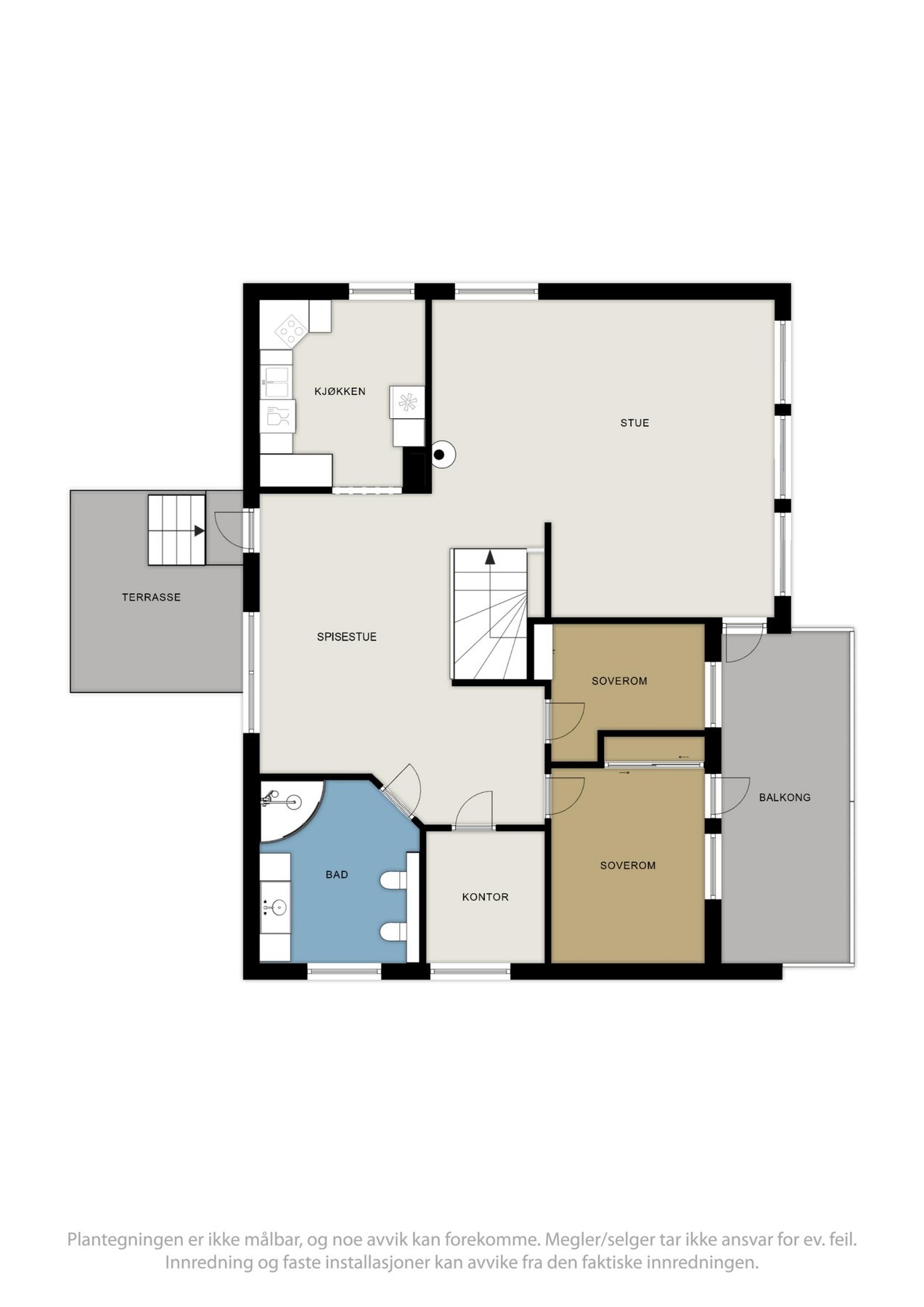 Plantegning av hovedetasjen. Galleribilde