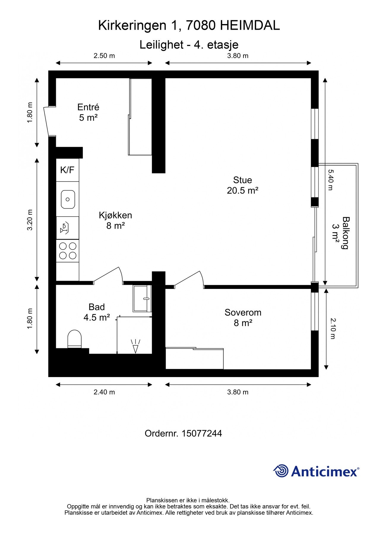 Plantegning - 4.etasje. Galleribilde