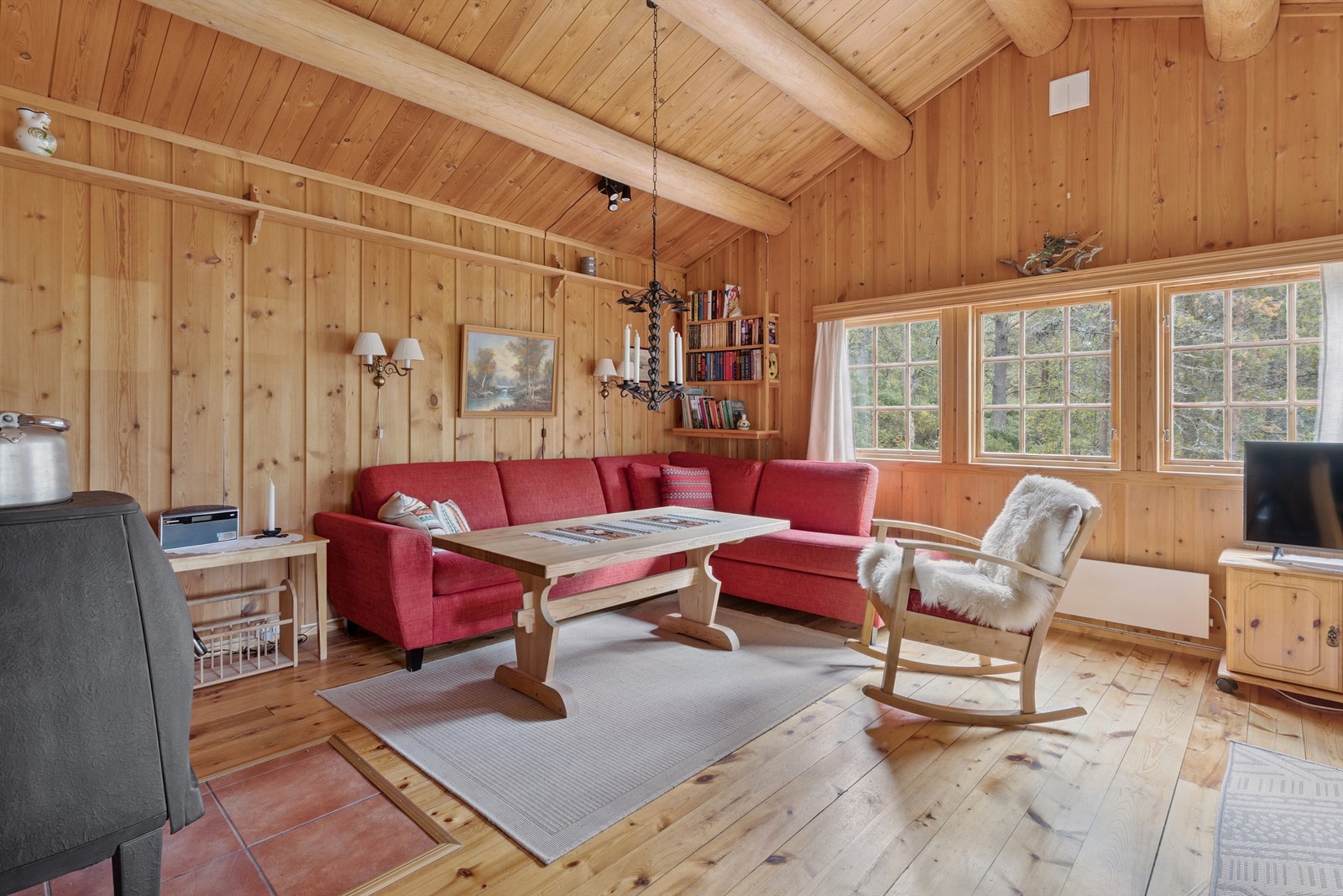 Her er det god plass for avslapning etter en lang dag ute i naturen. Galleribilde