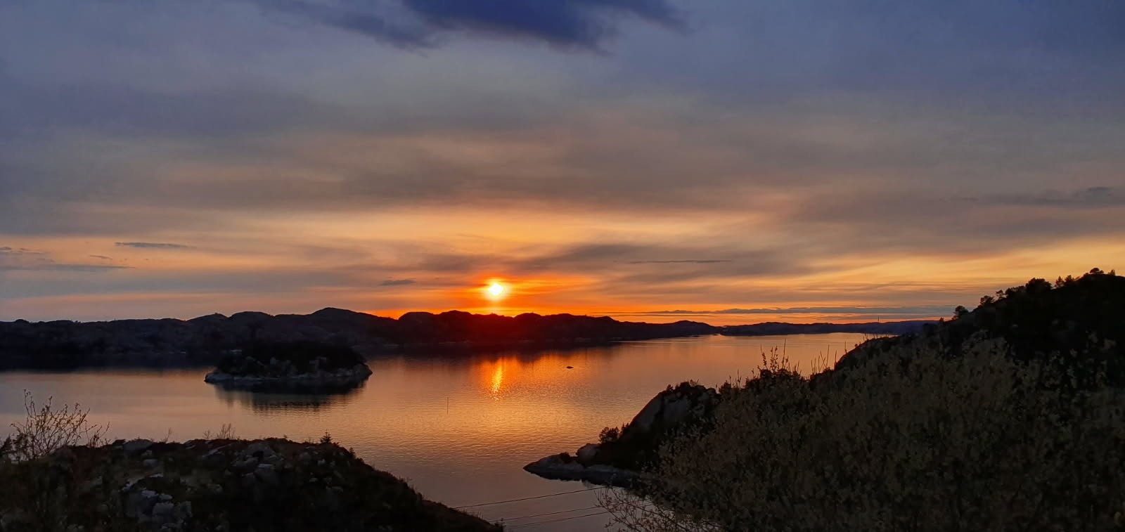 Solnedgangsbilde tatt av selger Galleribilde